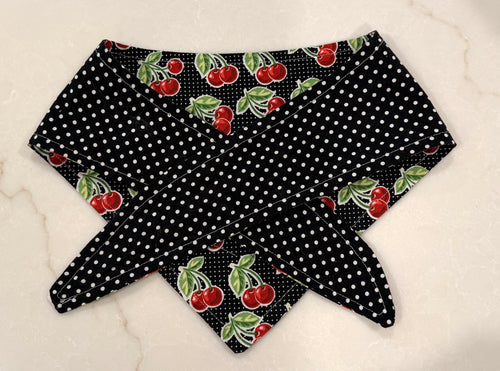 Bowl of Cherries Matching Set (Large Dog Bandanna and Doll Dress)