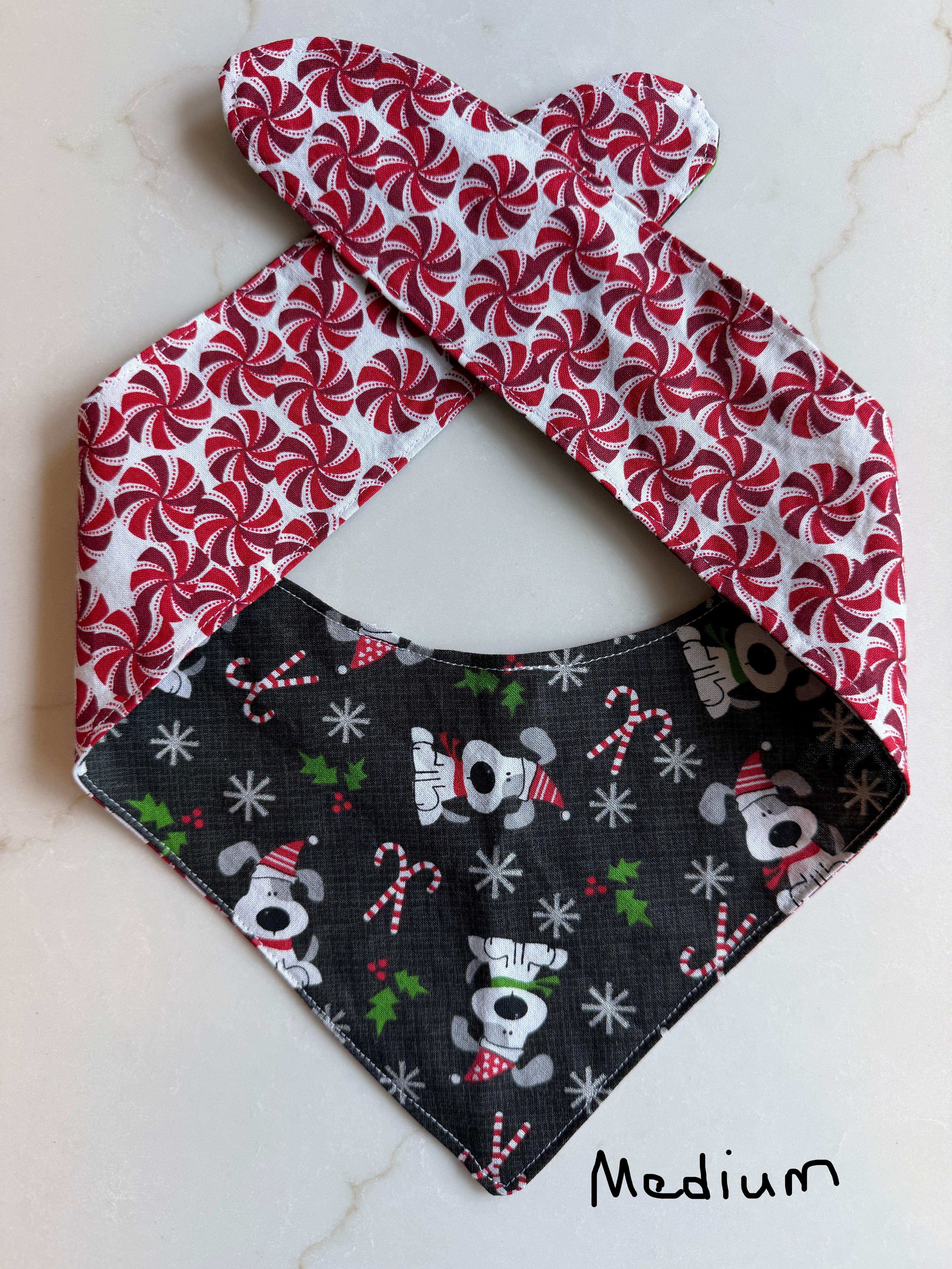 Christmas Pup with Peppermint SMALL, MED, LARGE AVAILABLE