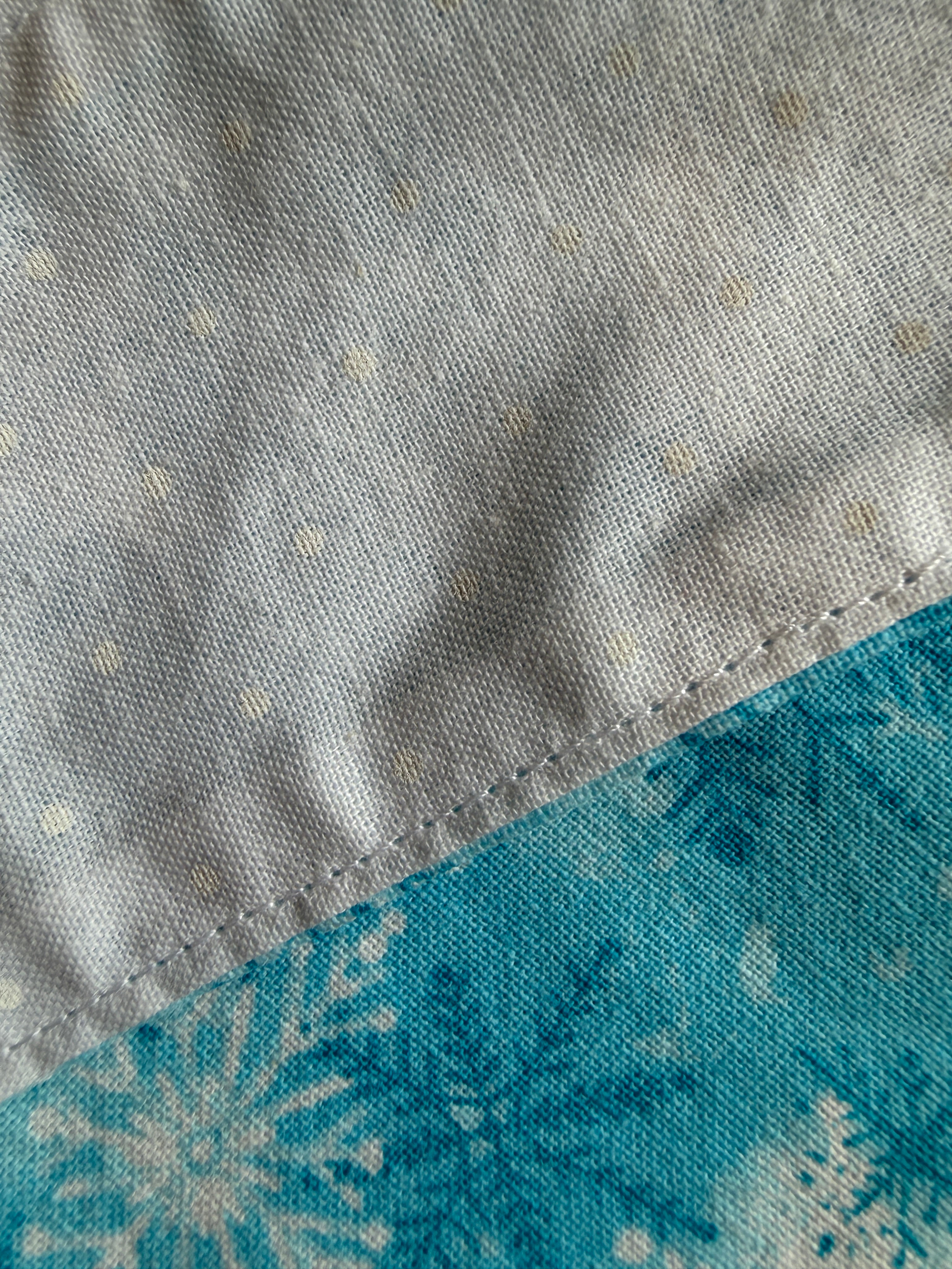 Winter Snow with White Swiss Dot MEDIUM
