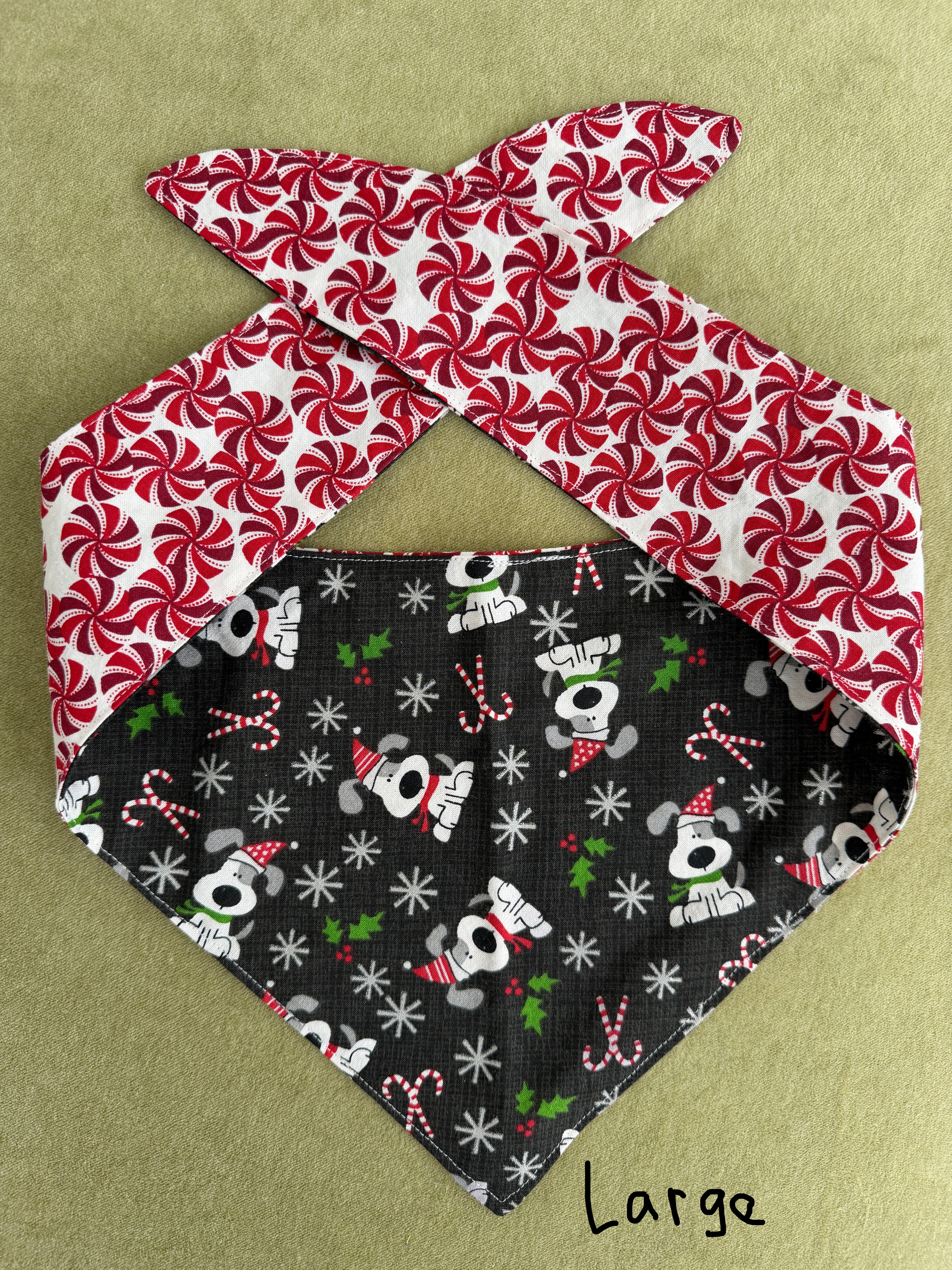 Christmas Pup with Peppermint SMALL, MED, LARGE AVAILABLE