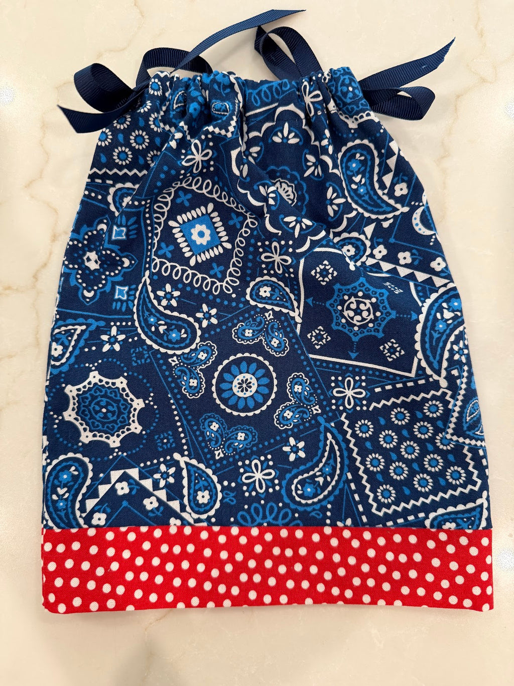 Summer Patriotic Matching Set (Large Dog Bandanna and Doll Dress)