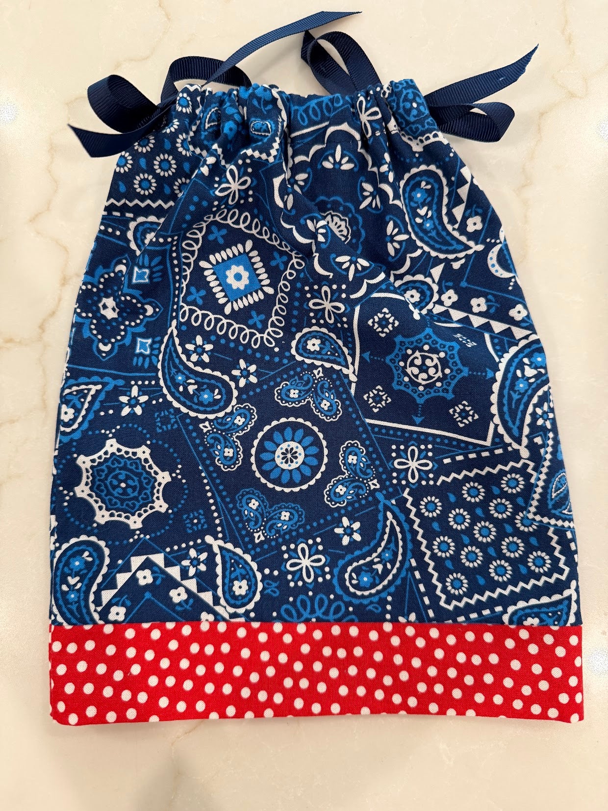 Summer Patriotic Matching Set (Large Dog Bandanna and Doll Dress)